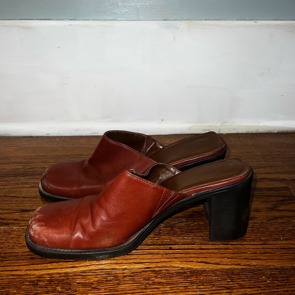 Vintage slide on heels